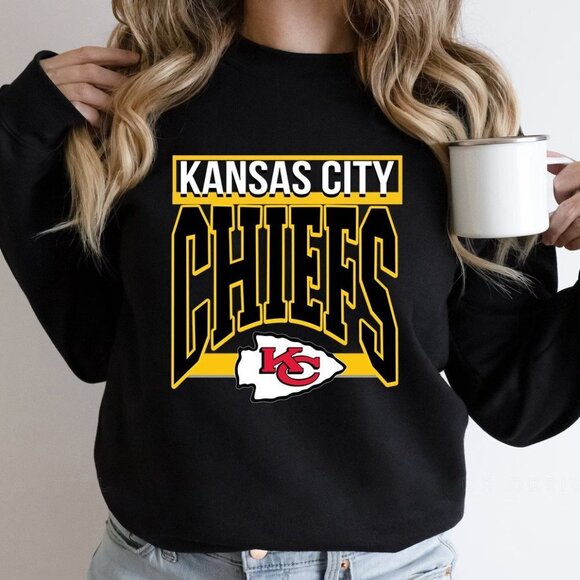 Tops - Kansas City Chiefs Shirt Kansas Chiefs Football Kansas City Football Sweatshirt